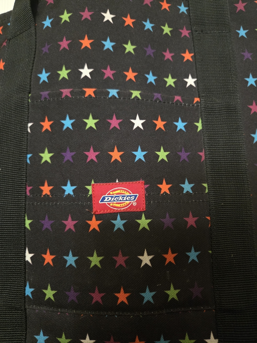 Dickies Black Multi-Star Canvas Tote Bag